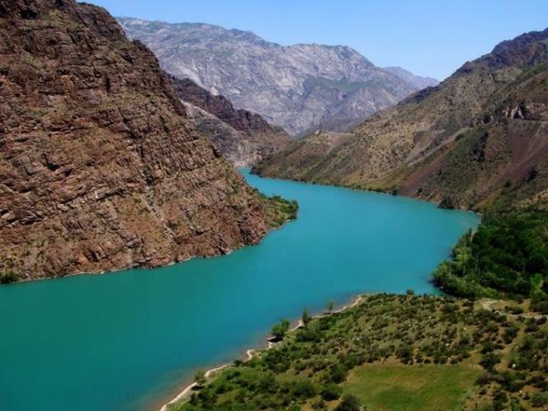 Naryn river after Toktogul damm